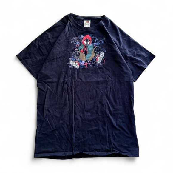 Fruit of the Loom Other - Spider-Man: Into the Spider-Verse Miles Morales Graphic T-Shirt – Black